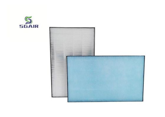 PP PF Material Hepa Air Filters 99.97% With Aluminium Foil Paper Frame