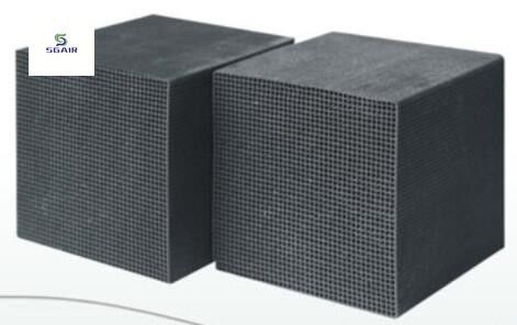 Honeycomb Activated Carbon Cube Low Wind Resistance Better Function Of Adsorption