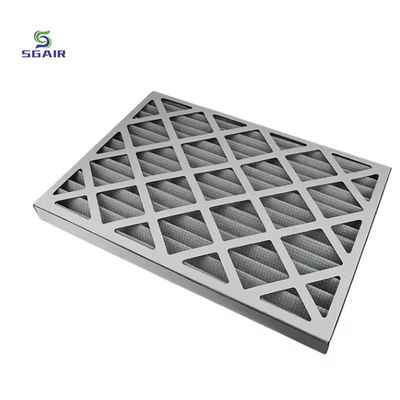Coarse Effect F6 Air Conditioning Hepa Filters Folding Type Pleated Panel Filter
