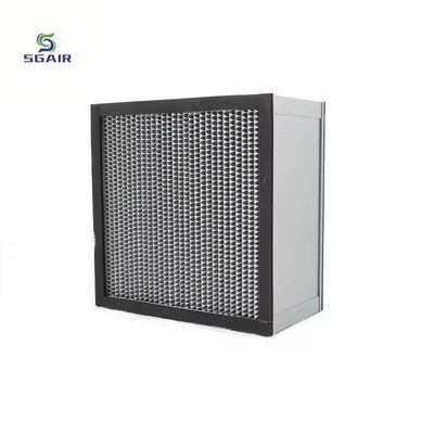 Aluminum Foil Partition High Temperature Air Filter with 1.5-2.00mm SS Frame