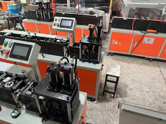 Customized Omron Control Air Filter Frame Making Machine With Adjustable Air Pressure