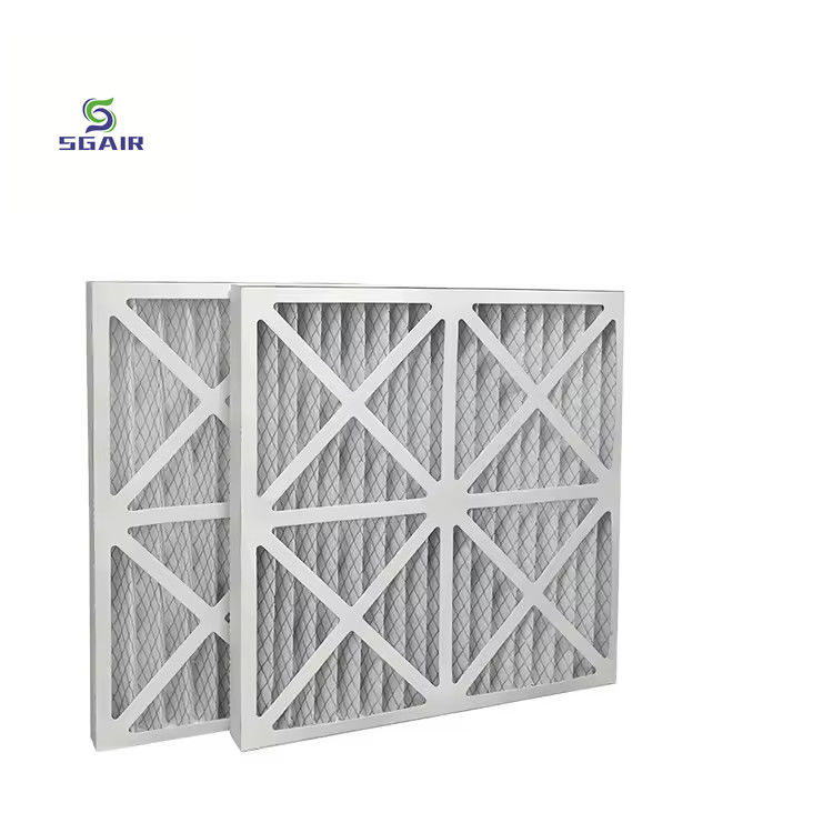 Wet Laid Fine Fiber Pleated Air Filters With E10-H13 High Efficiency Filtration