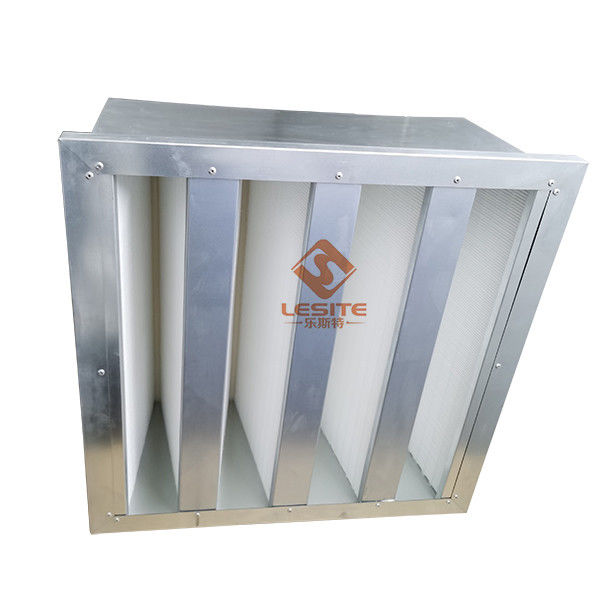 Rigid Galvanized Steel Air Purifier Filters Single Header MERV 9 110 Pa