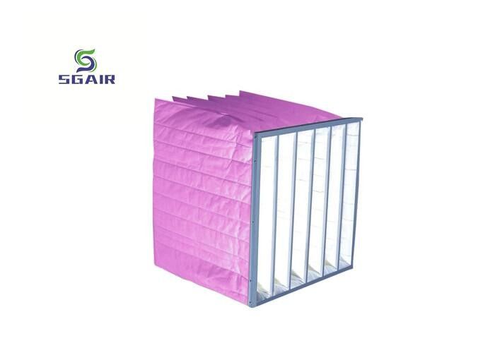 High Permeability 99.97% Pocket Bag Filter Long Working Life