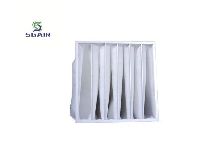 White 1micron F5 Aluminum Bag Filter , Medium Efficiency Filter