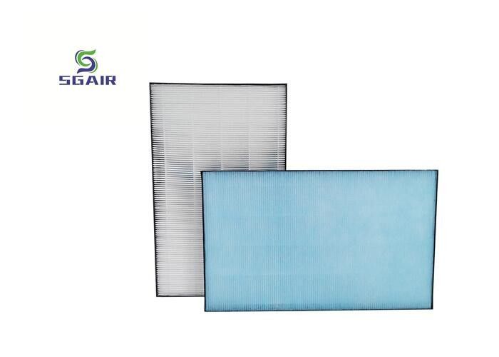 PP PF Material Hepa Air Filters 99.97% With Aluminium Foil Paper Frame