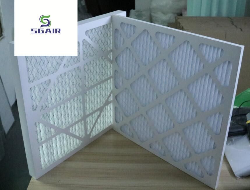 Commerical G3 G4 Merv 8 Hepa Air Filter For HVAC ,  Pleated Panel Filter