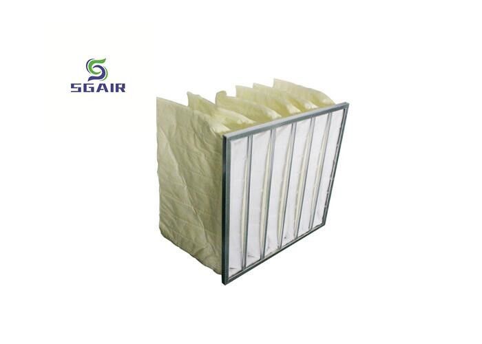 Metal Color Hepa Bag Air Filter With Galvanized GI Compression Strip