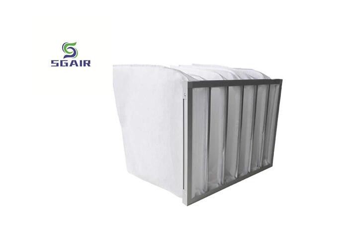 Non Woven Fabric H14 Hepa Bag Filter 99.97% Efficiency For Automobile