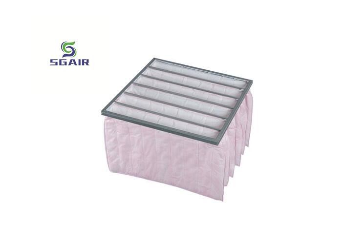 Non Woven Fiber H13 Hepa Pocket Bag Filter For Clean Room