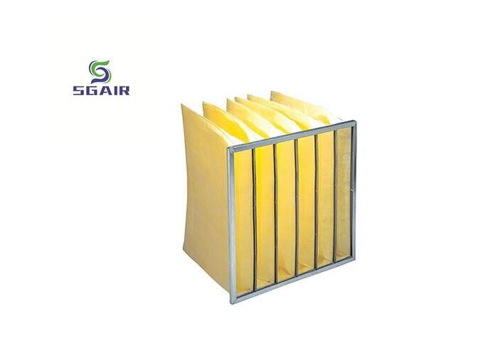 F5 Hepa Bag Air Filter Customized with Firm Structure H13~H14 Efficiency