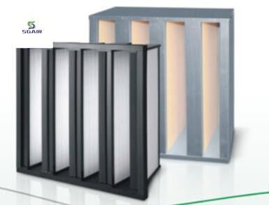 Medium Efficiency Combined Filter / HEPA Com Bined Filter Extendible Filtration Area