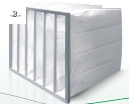Large Dust Holdingcapacity Medium Synthetic Fiber Pock Filter Galvanized Steel Frame