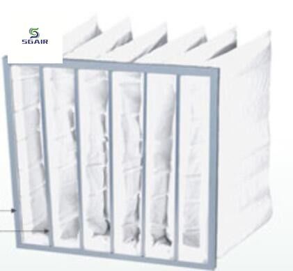 Good Ventilation Non - Woven Fabrics Medium Pocket Filter High Filter Efficiency
