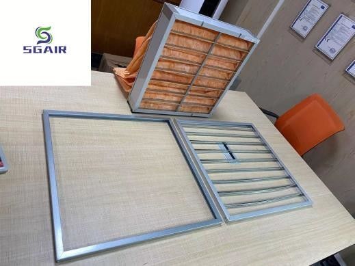Non Woven Fiber H13 Hepa Air Filter Replacement For Clean Room
