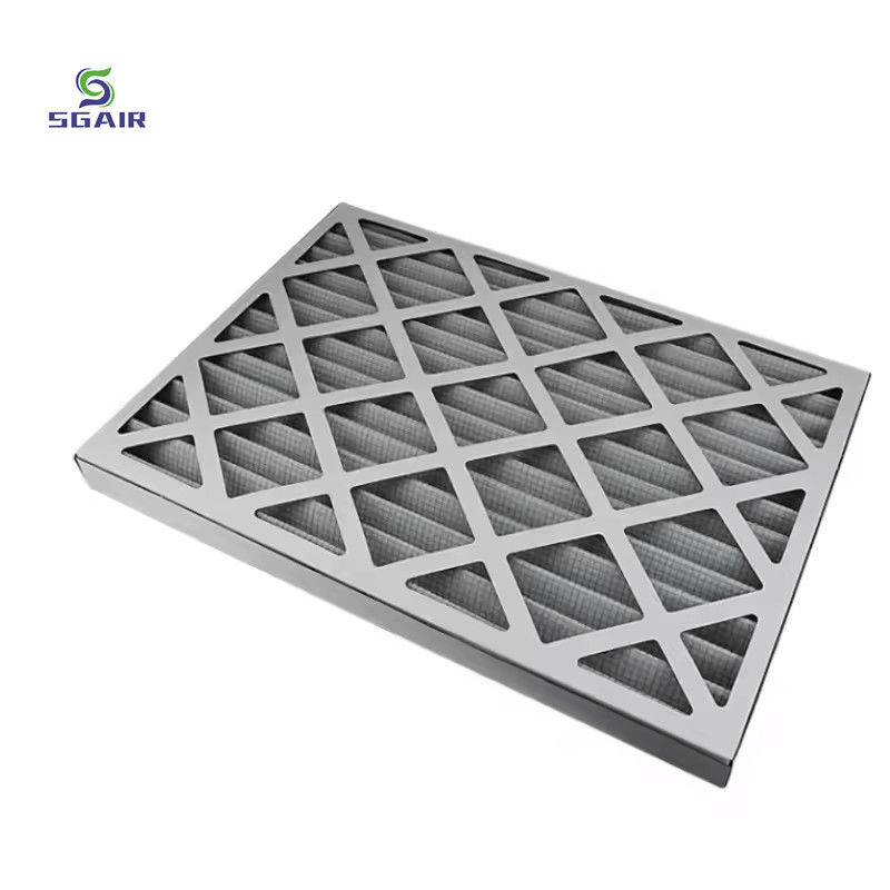 Coarse Effect F6 Air Conditioning Hepa Filters Folding Type Pleated Panel Filter