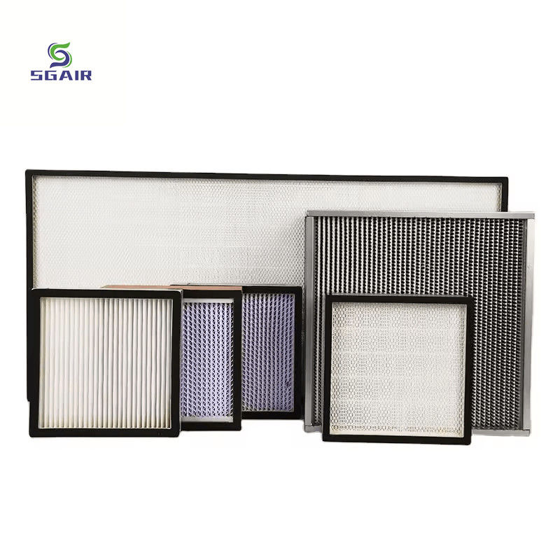 Air Conditioning G4 Hepa Filter V Type Combined Compact Folding
