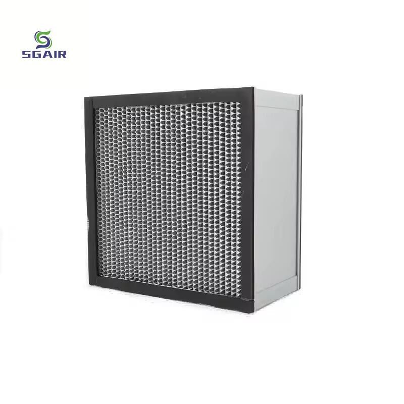 Aluminum Foil Partition High Temperature Air Filter with 1.5-2.00mm SS Frame