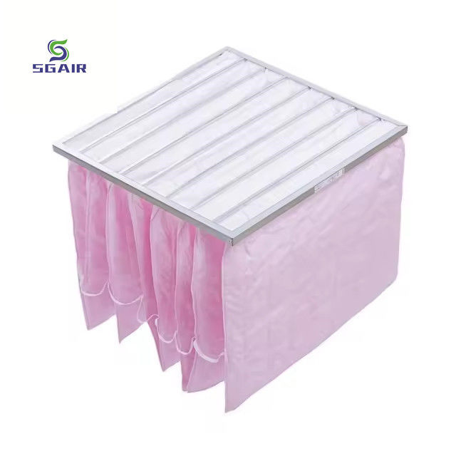 Framed Types Pocket Bag Filter Large Dust Holding Capacity
