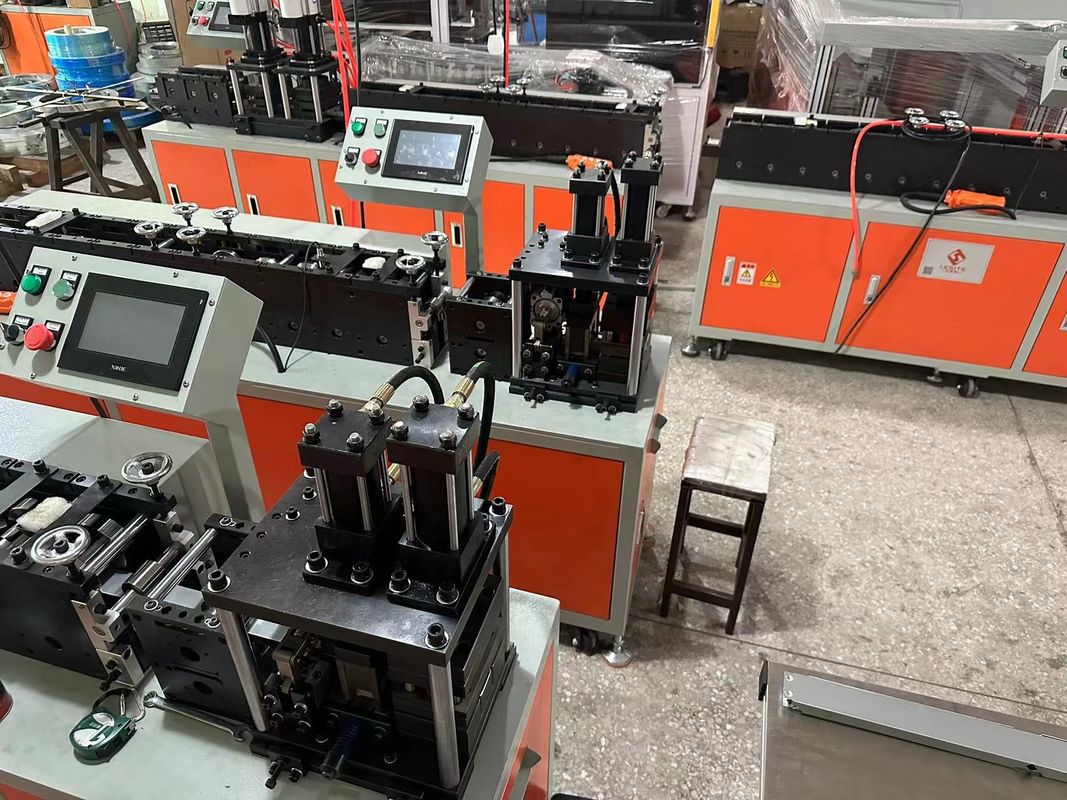 Customized Omron Control Air Filter Frame Making Machine With Adjustable Air Pressure